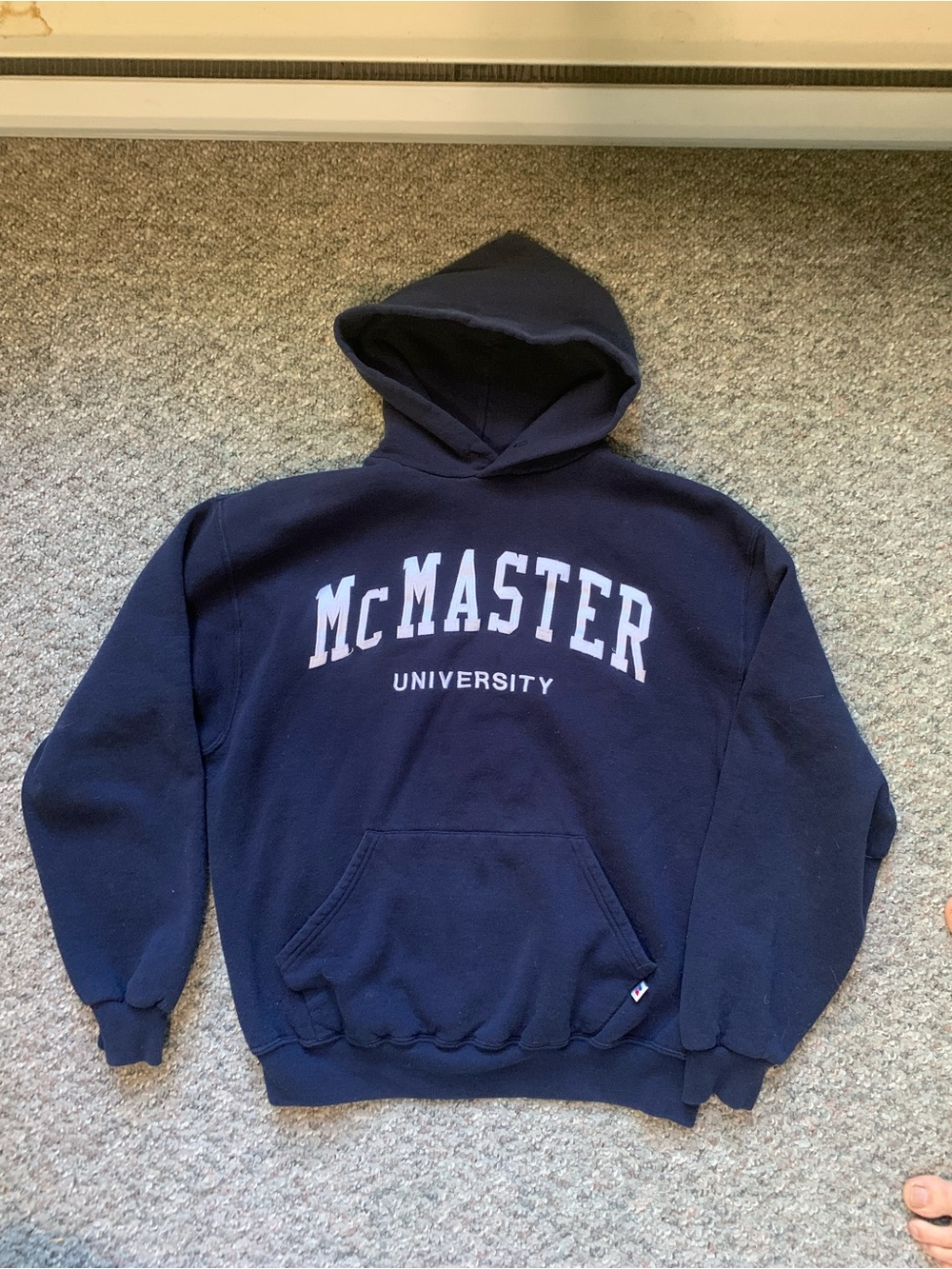 Russell A Navy McMaster University Hoodie